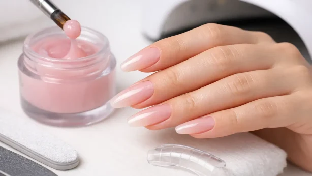 Poly Gel Nail Extensions for Polished Length